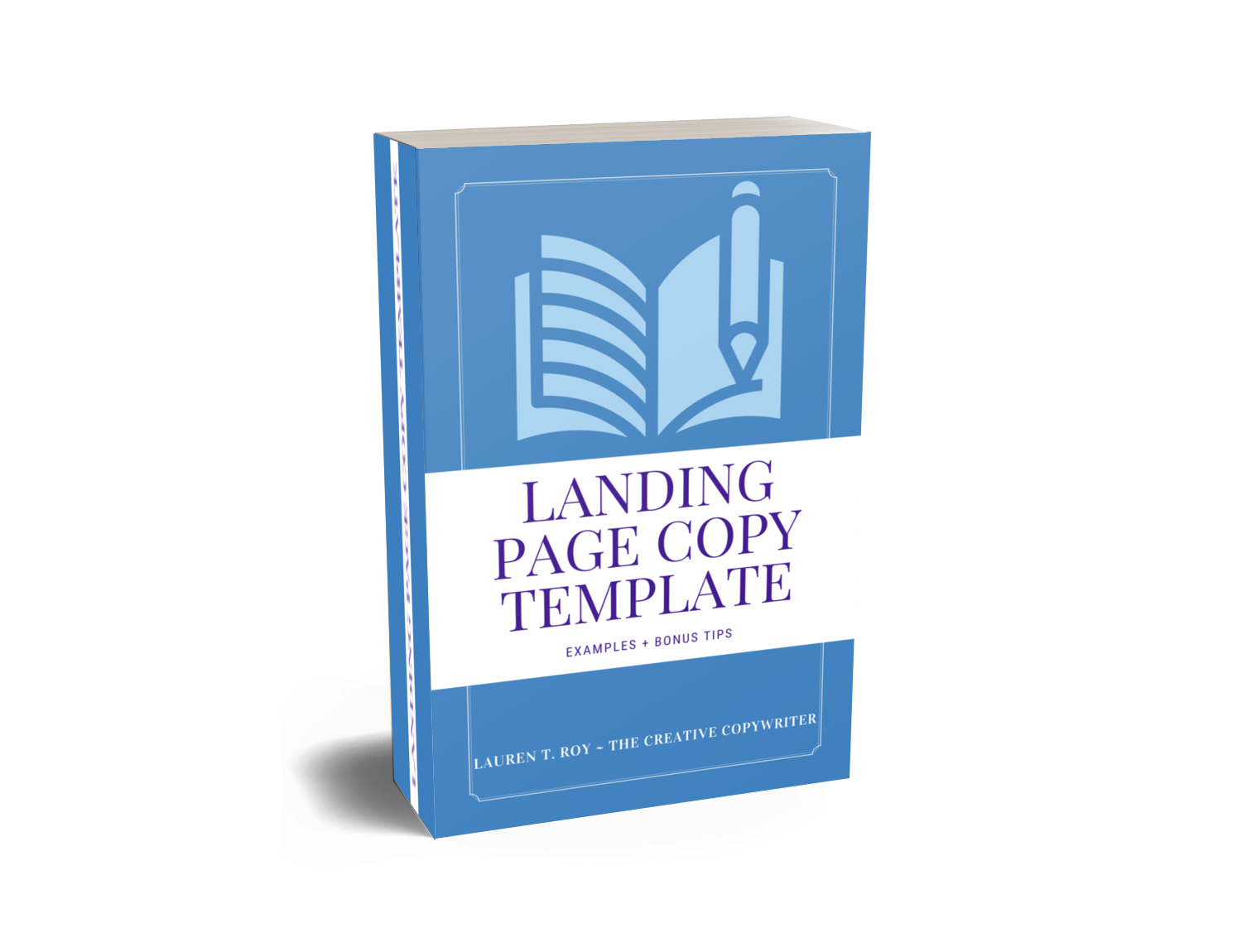landing page copy template